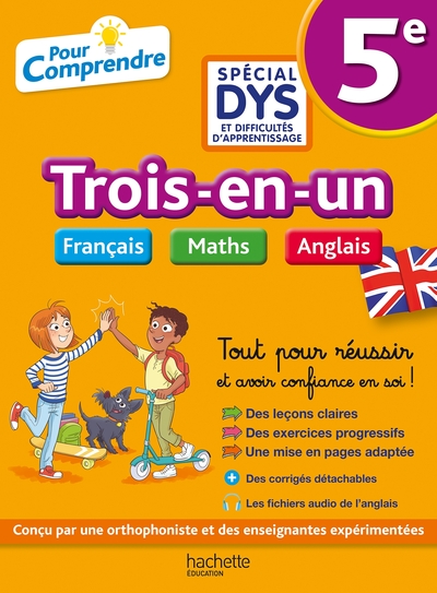 Pour Comprendre 5e Spécial Dys (Dyslexie) Et Difficultés D'Apprentissage - Français Maths Anglais