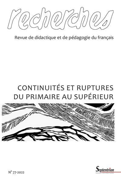 Recherches N° 77, décembre 2022 Volume 2022