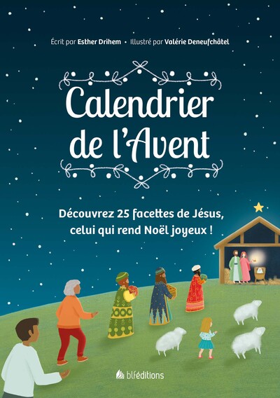 Calendrier de l'avent avec chevalet