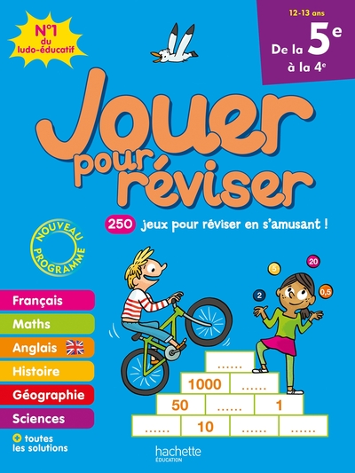 Jouer pour réviser - De la 5e à la 4e - Cahier de vacances 2024