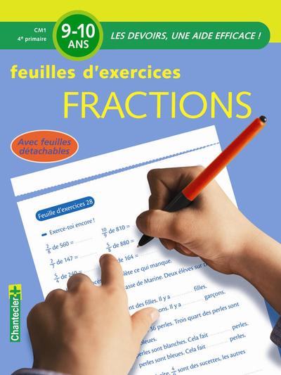 Fractions, CM1-4e primaire, 9-10 ans / feuilles d'exercices