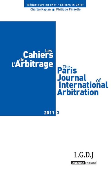 Les cahiers de l'arbitrage n°3-2011 .