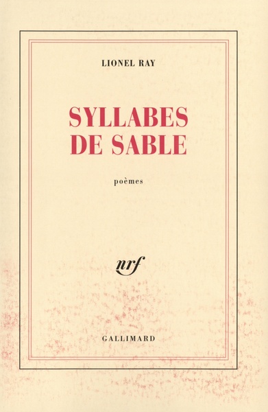 Syllabes de sable - Lionel Ray