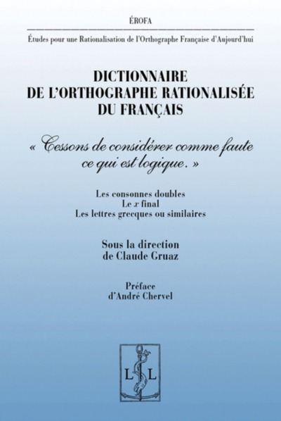 Dictionnaire de l'orthographe rationalisée du français