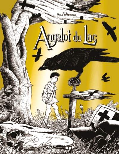 Angelot du lac - noir et blanc