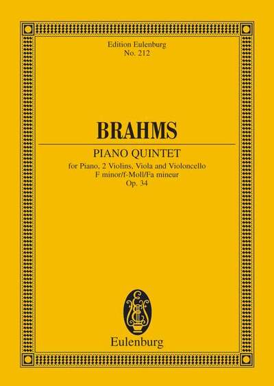 Quintet pour piano Fa mineur - Johannes Brahms