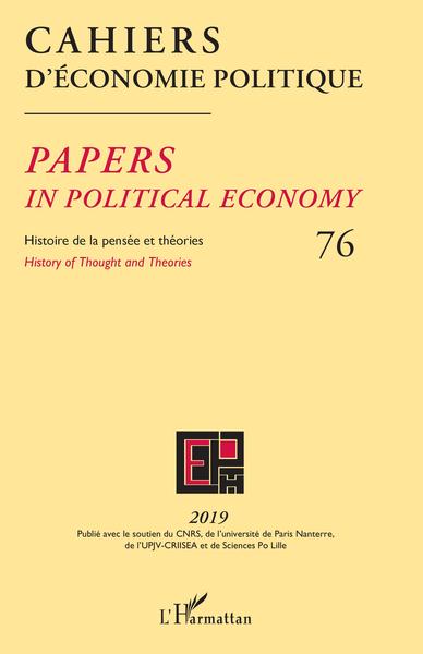 Cahiers d'économie politique N° 76/2019 Volume 76 - Xxx