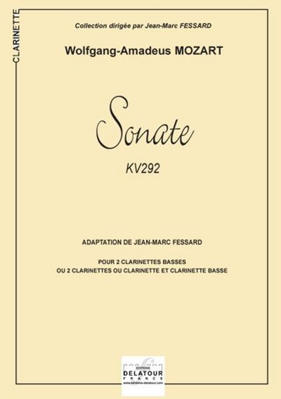 Sonate Kv 292 Pour 2 Clarinettes