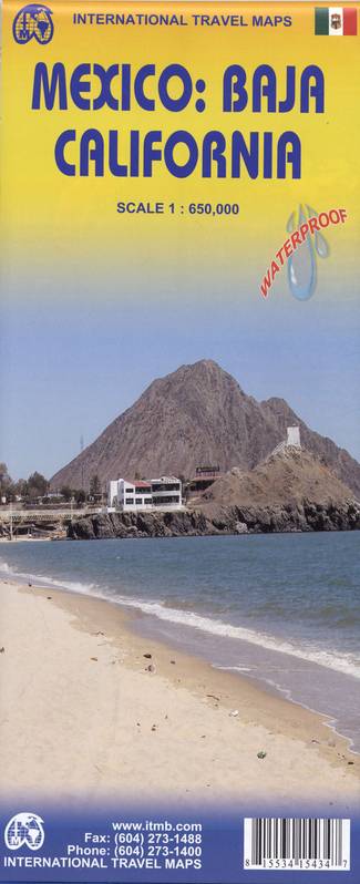 Mexico : Baja California 1 : 650000 7th ed - Collectif