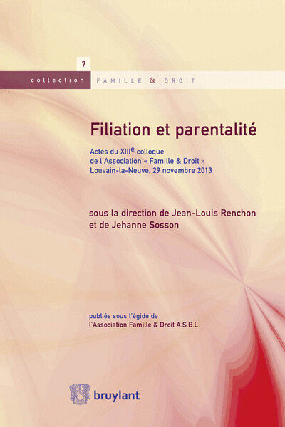 Filiation et parentalité - Sylvie Cap