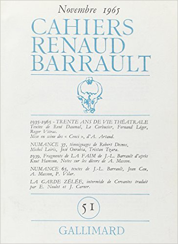 Cahiers Renaud-Barrault N° 51 Volume 1935