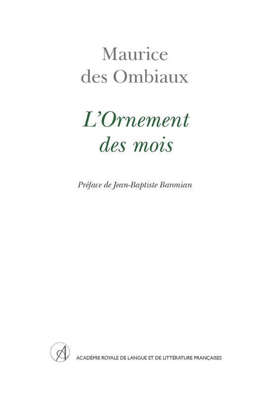 L'Ornement Des Mois