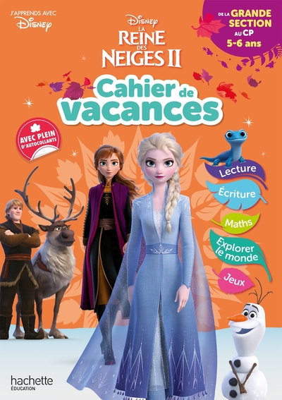 Disney - La Reine Des Neiges - De La Grande Section Au Cp - Cahier De Vacances 2024