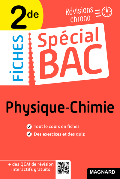 Spécial Bac Fiches Physique-Chimie 2de Bac 2025