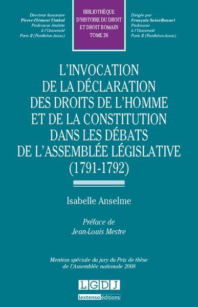 l'invocation de la déclaration des droits de l'homme et de la constitution dans - Isabelle Anselme