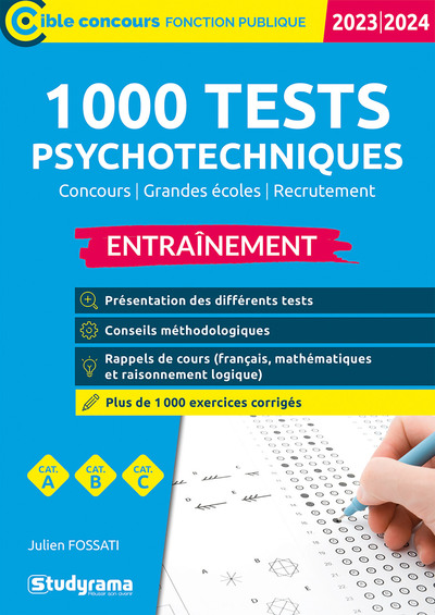 1 000 tests psychotechniques – Entraînement