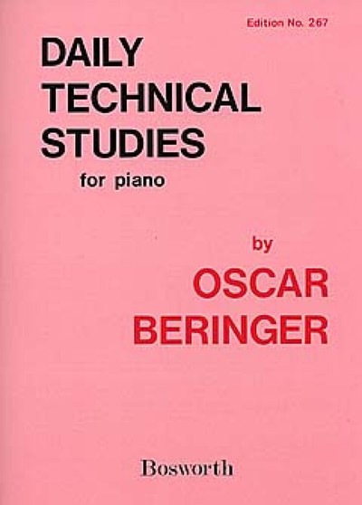 Daily technical studies for piano