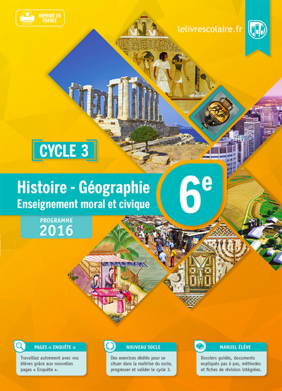 Histoire-Géographie-EMC 6e, édition 2016