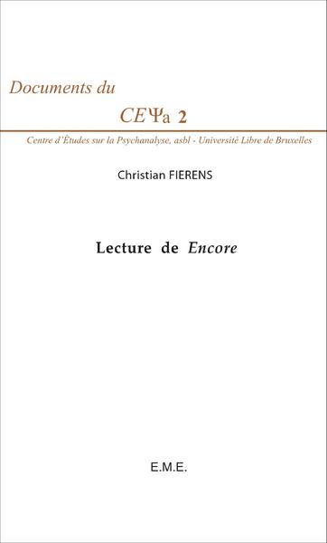 Lecture de Encore - Christian Fierens