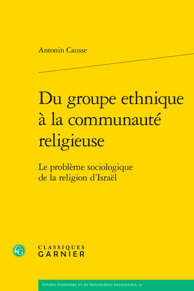 Du groupe ethnique à la communauté religieuse