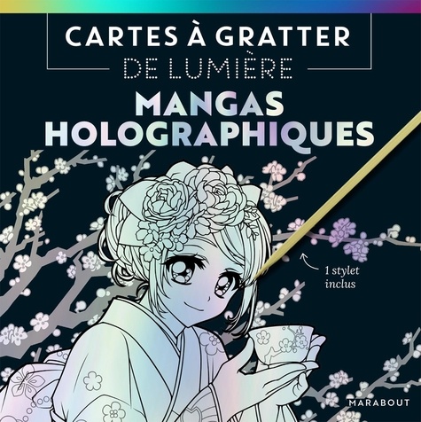 Cartes à gratter de lumière - Mangas holographiques - Marabout