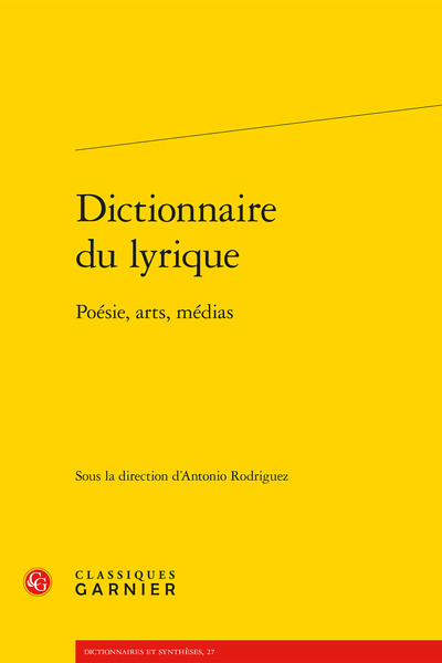 Dictionnaire du lyrique