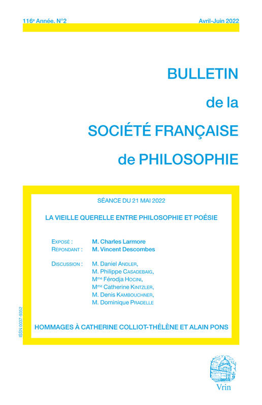 La vieille querelle entre philosophie et poésie