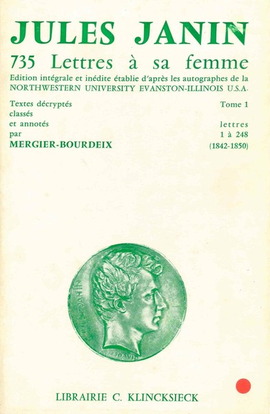 :735 :+Sept cent trente-cinq+ lettres à sa femme /Jules Janin Volume 248 - Jules Janin