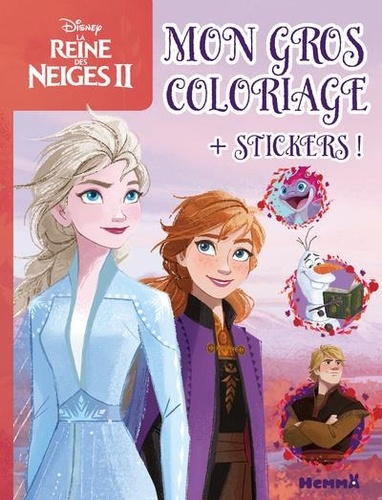 Mon gros coloriage La Reine des Neiges II. Avec des stickers - Disney