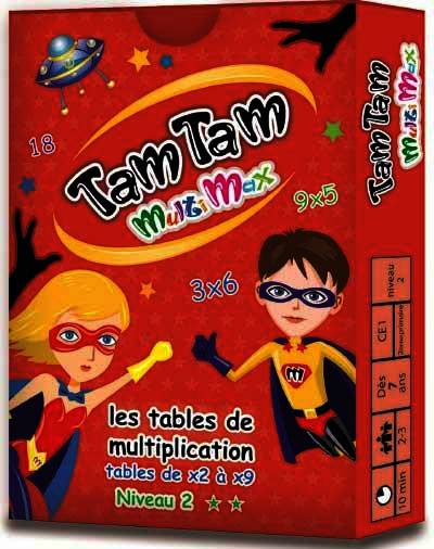 Tam Tam Multimax - les tables de multiplication de x2 à x9 niveau 2, Les tables de multiplication de x2 à x9