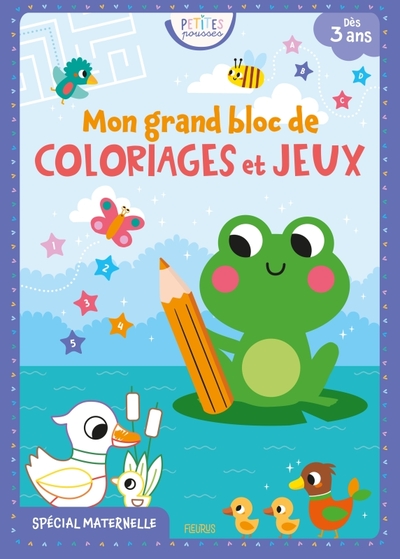 Mon grand bloc de coloriages et jeux - Isabelle Jacqué