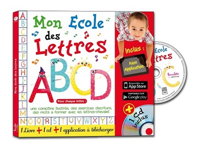 Mon École Des Lettres, 1 Livre + 1 Cd + 1 Application À Télécharger