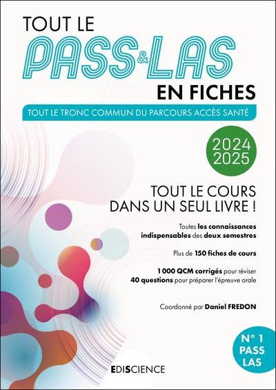 Tout le PASS & LAS en fiches 2024-2025