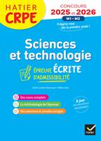 Sciences et Techno - CRPE 2025-2026 - Epreuve écrite d'admissibilité