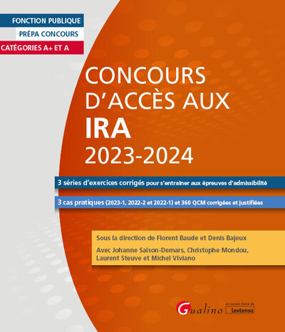 Concours d'accès aux IRA 2023-2024