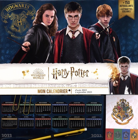 Frigobloc Harry Potter. Le calendrier pour organiser son année scolaire d'août 2022 à septembre 2023  Edition 2022-2023