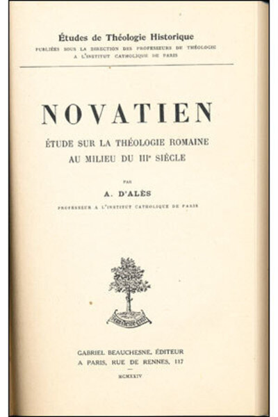 Novatien - Adhemar D' Ales