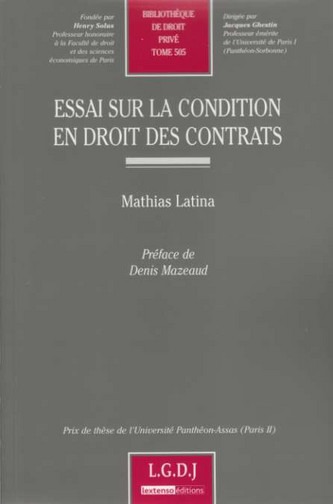 essai sur la condition en droit des contrats