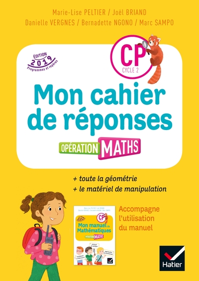 Opération Maths CP Éd.2019 - Cahier de réponses + Matériel - Marie-Lise Peltier