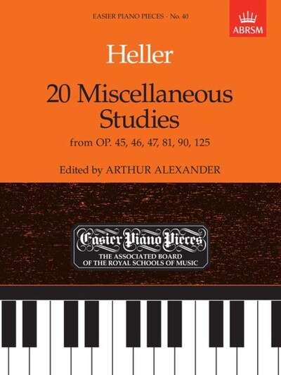 Stephen Heller :  20 Miscellaneous Studies - Piano - From Opus 45, 46, 47, 81, 90, 125