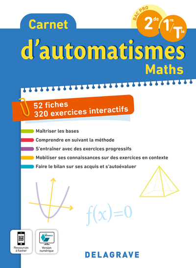 Carnet D’Automatismes Mathématiques Bac Pro (2022) - Cahier Élève