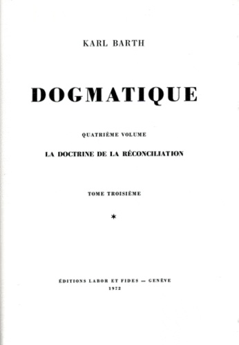 Dogmatique  - Volume 23