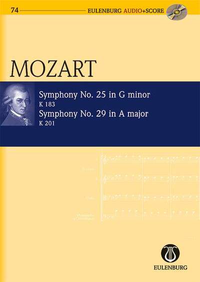 Symphonie N° 25 En Sol Mineur, Symphonie N° 29 En La Majeur, Kv 183 Und Kv 201. Orchestra. Partition D'Étude.