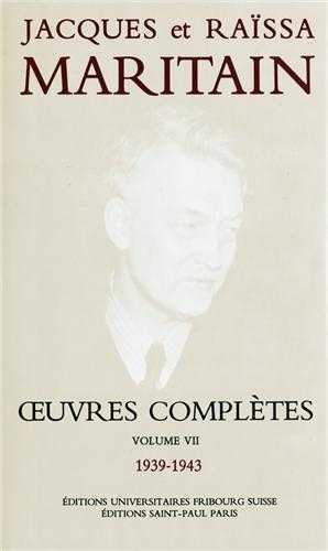 Oeuvres complètes Maritain VII