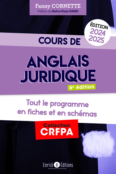 Cours d’anglais juridique 2024-2025