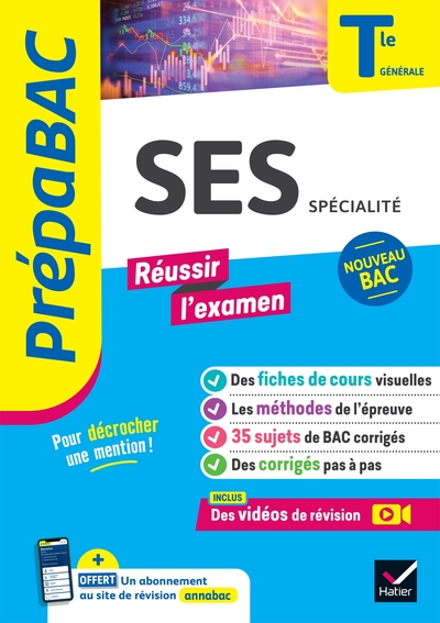 Prépabac Réussir l'examen - SES Tle générale (spécialité) - Bac 2025 - Séverine Bachelerie-Marteau