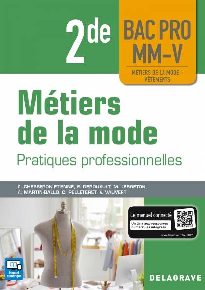 Métiers de la mode 2de Bac Pro MM-V (2018) - Pochette élève - Claudine Chesseron, Emanuelle Derouault, Martine Lebreton, Alima Martin-Ballo, Chantal Pelleteret, Valérie Vauvert