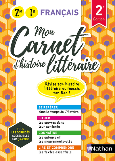 Mon Carnet D'Histoire Littéraire - 1Ère/ 2nde - 2023 - Nicolas Moreaux, Eric Luczak, Alexandra De Montaigne, Justine Wanin, Pierrick Ettien-Chalandard, Céline Gianfermi, Maxime Durisotti, Lise Campy-Weis, Marie-Pierre Verhille, Cyprien Mycinski, Anne-Marie Garcia, Vincent Blin, Domitille Riviere, Fabrice S...