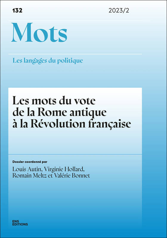 Mots, les langages du politique N° 132/2023 Volume 132