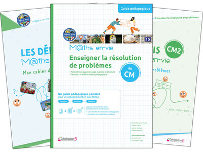 Enseigner la résolution de problèmes au CM - Maths en-vie (Guide pédagogique + cahiers CM1 et CM2)